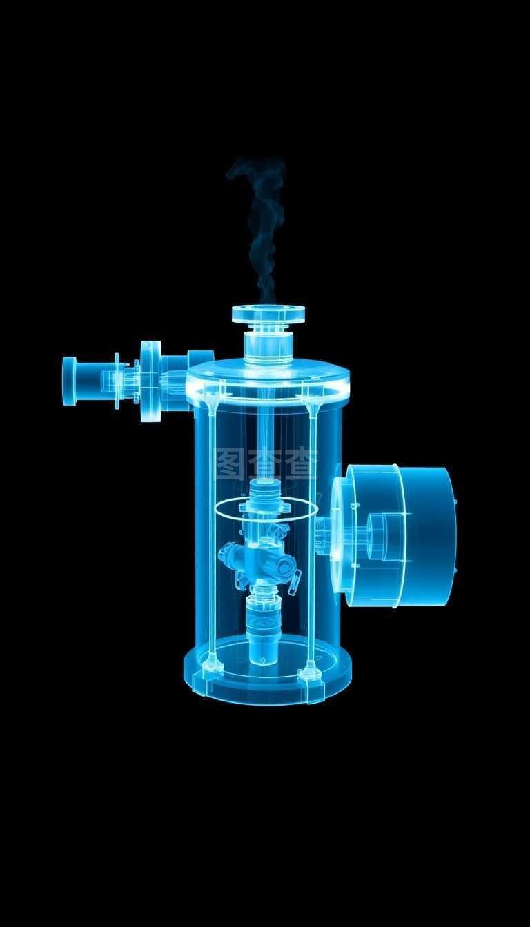 水泵X射線渲染 透視工業心臟的力學之美